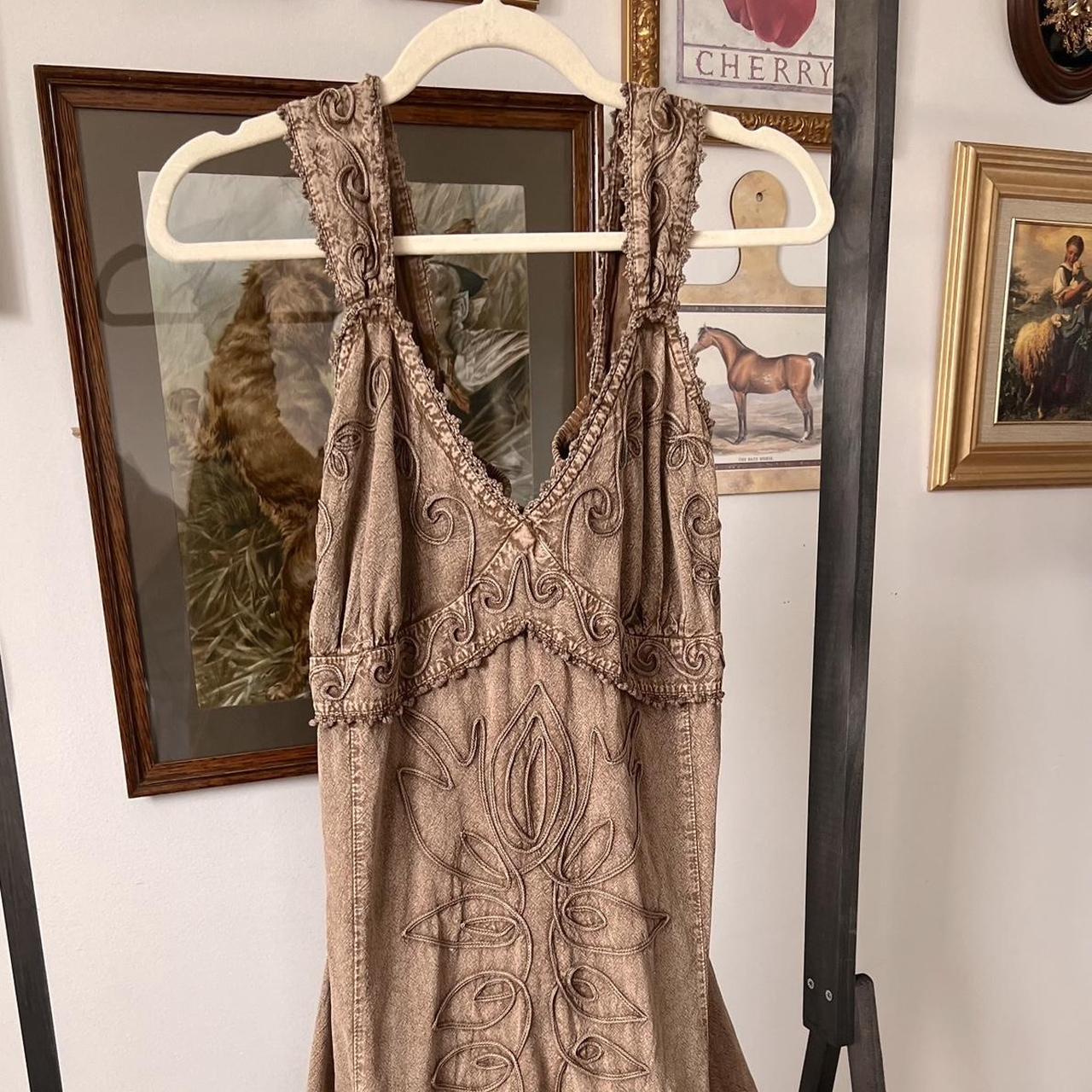 Brown boho fairy dress (M/L)