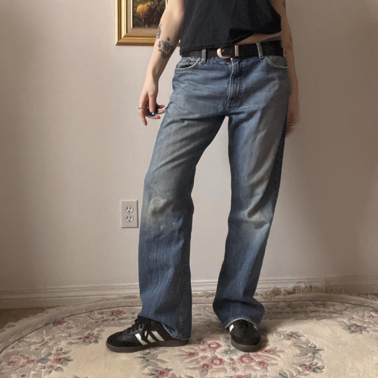 Wide leg baggy jeans (32")