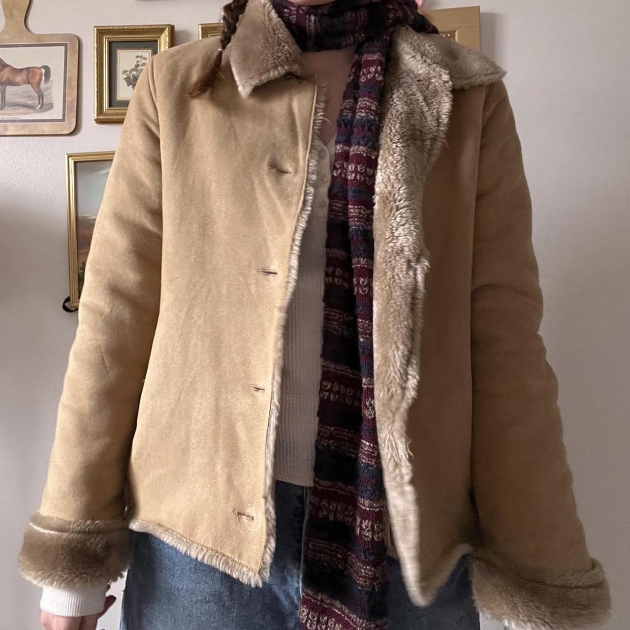 Cozy winter faux fur coat (S/M)