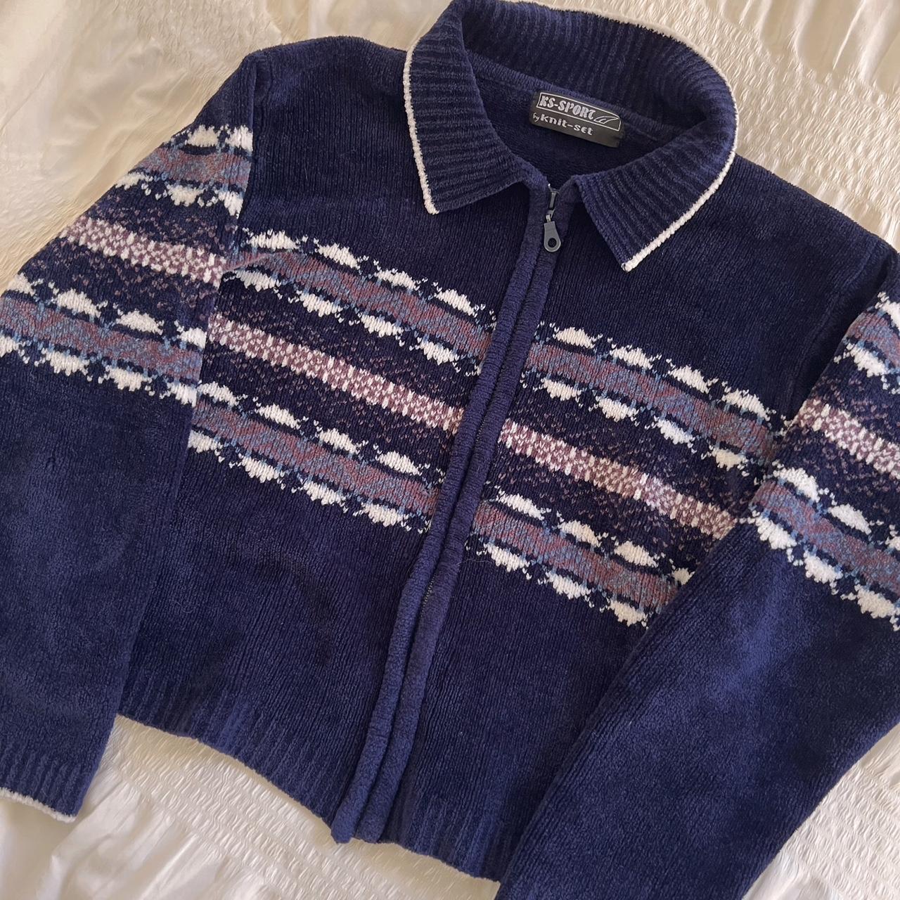 Vintage navy winter knit (S)