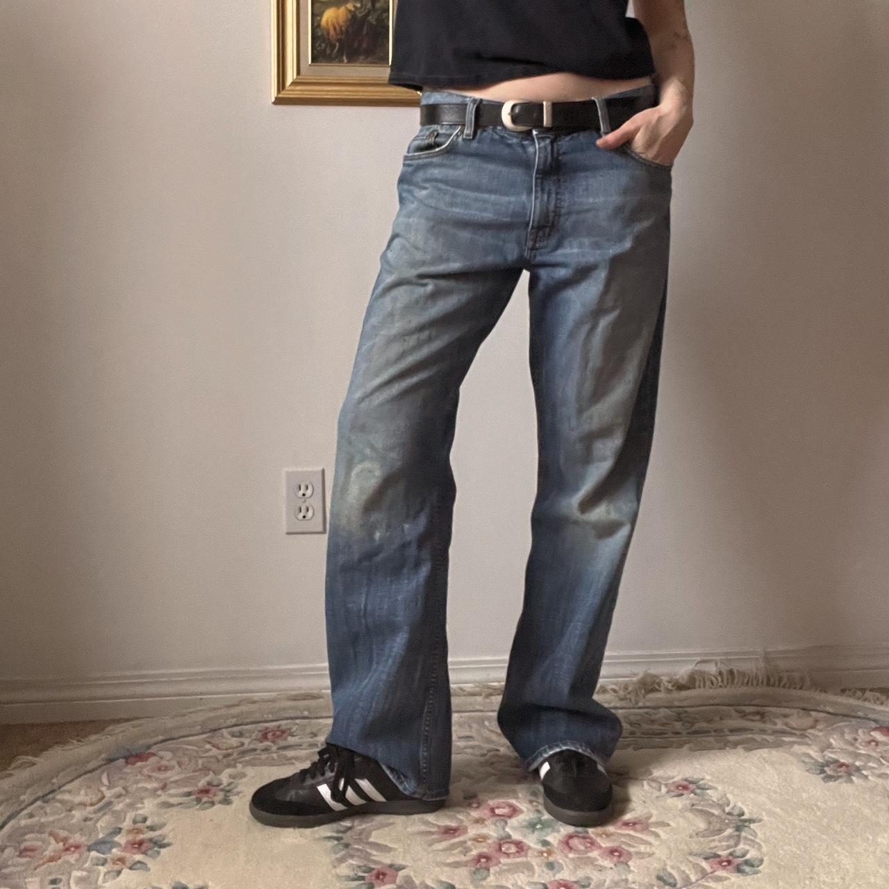 Wide leg baggy jeans (32")