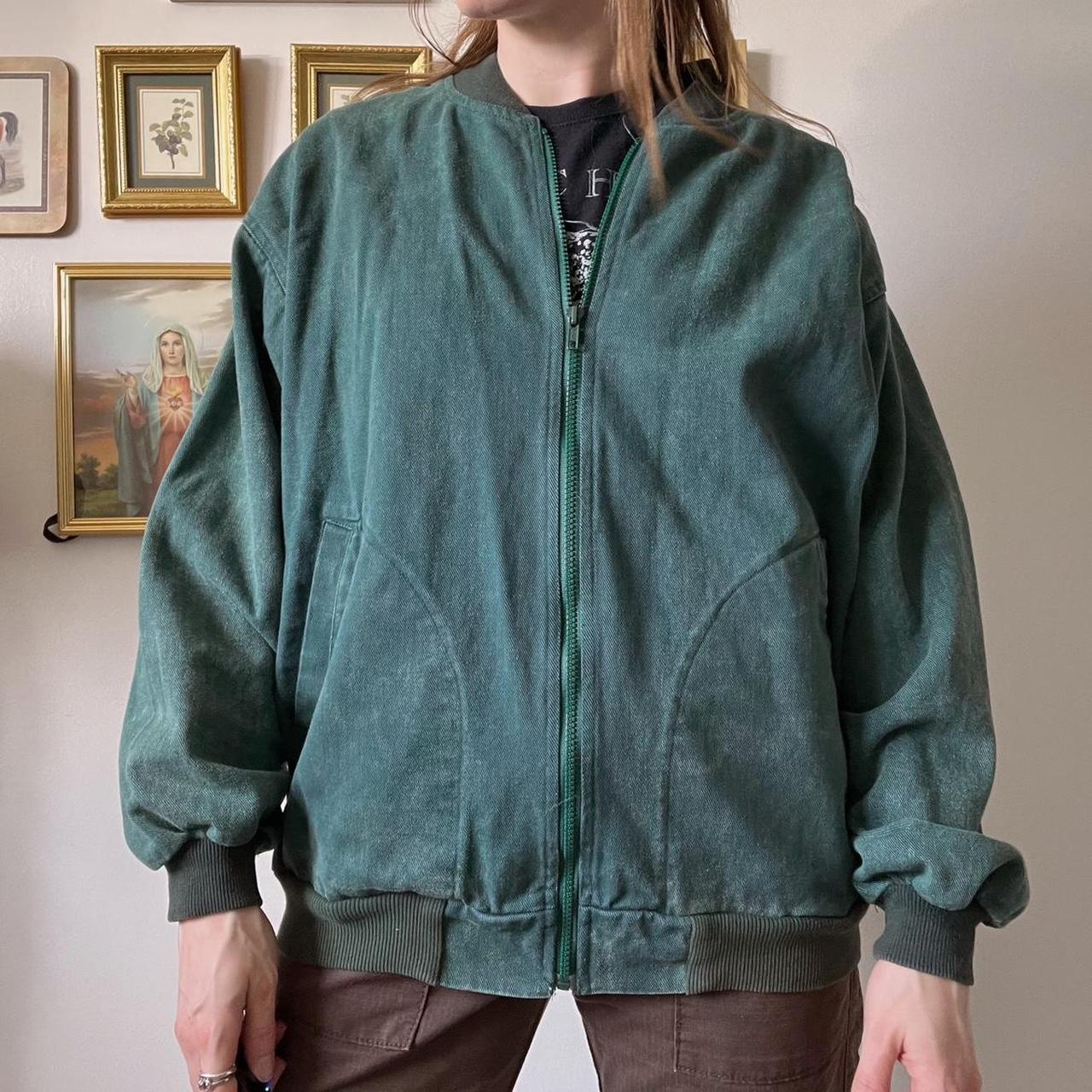 Spruce green bomber jacket (M)