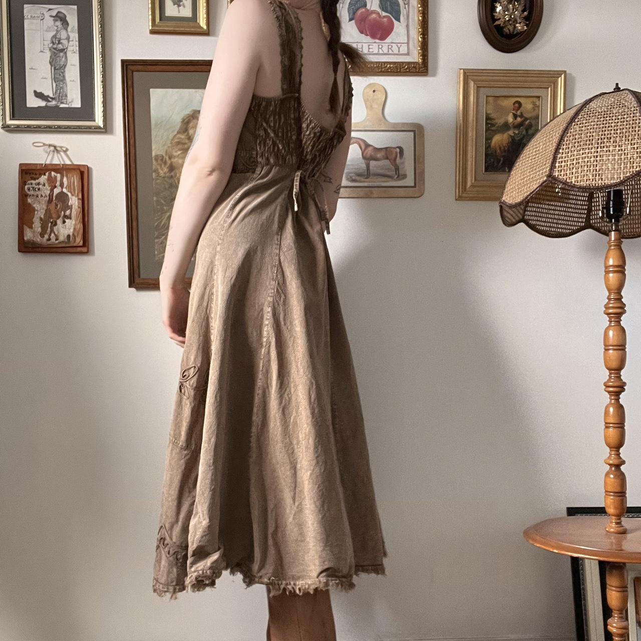 Brown boho fairy dress (M/L)