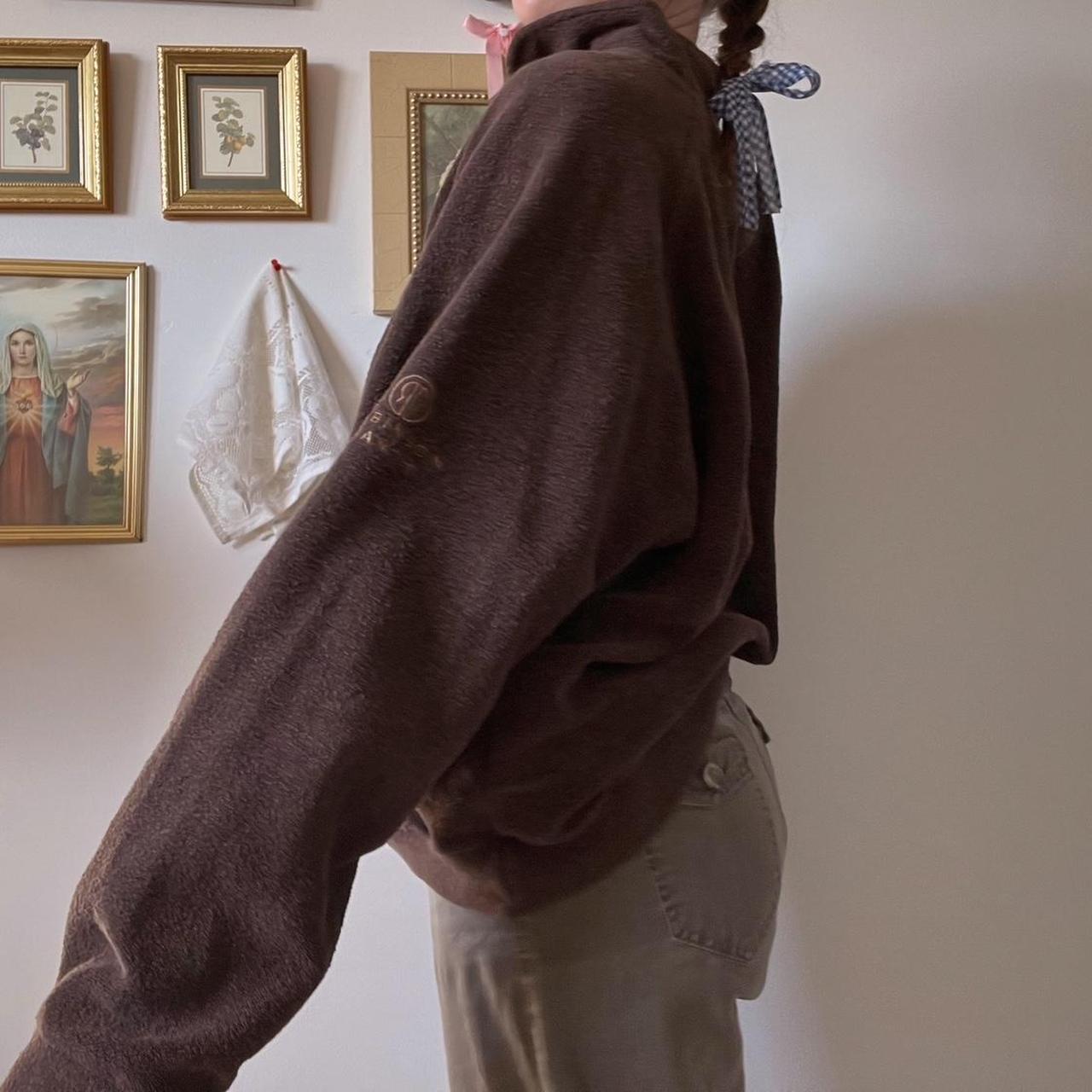 Slouchy brown cabincore sweater (M)