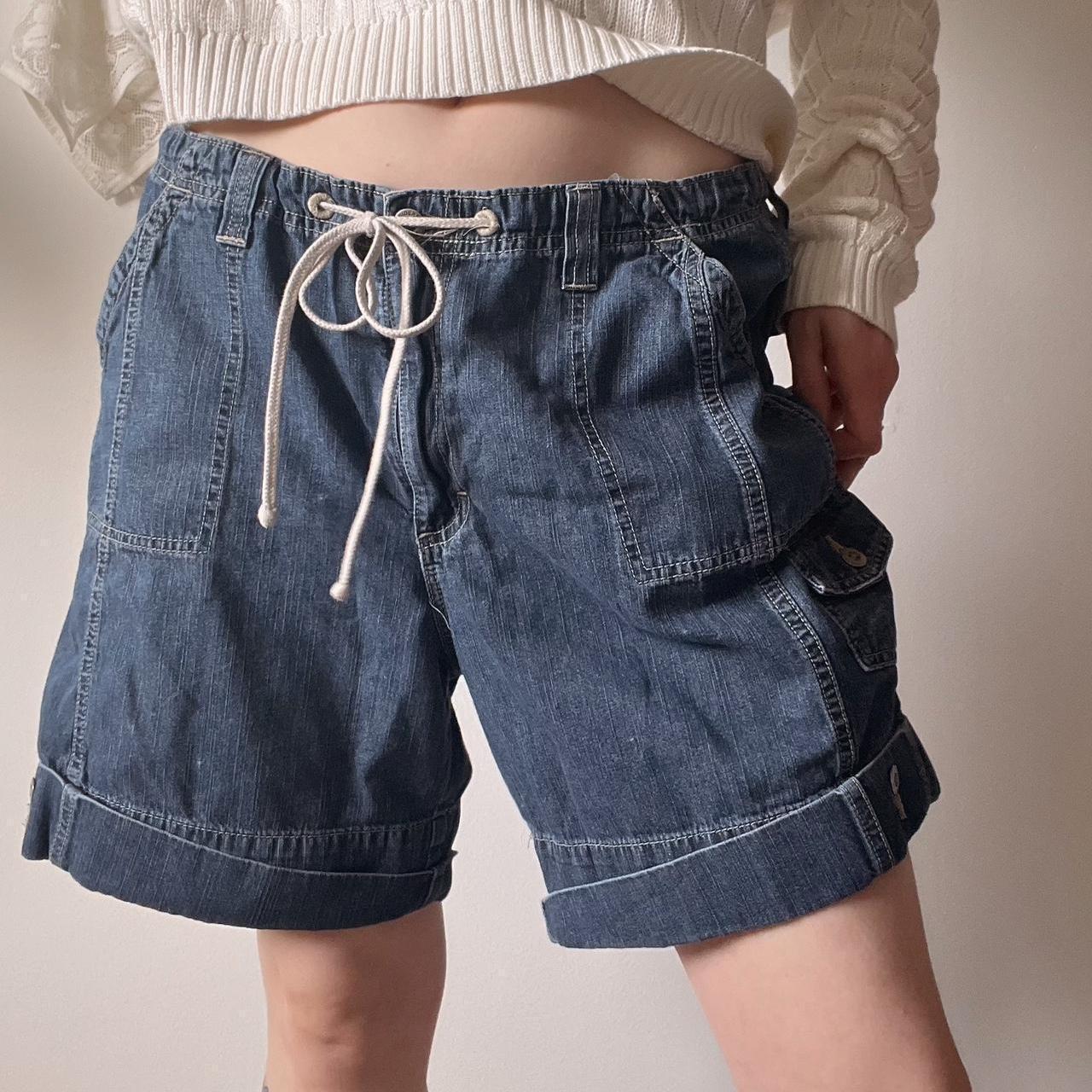 Baggy denim cargo shorts (XL)