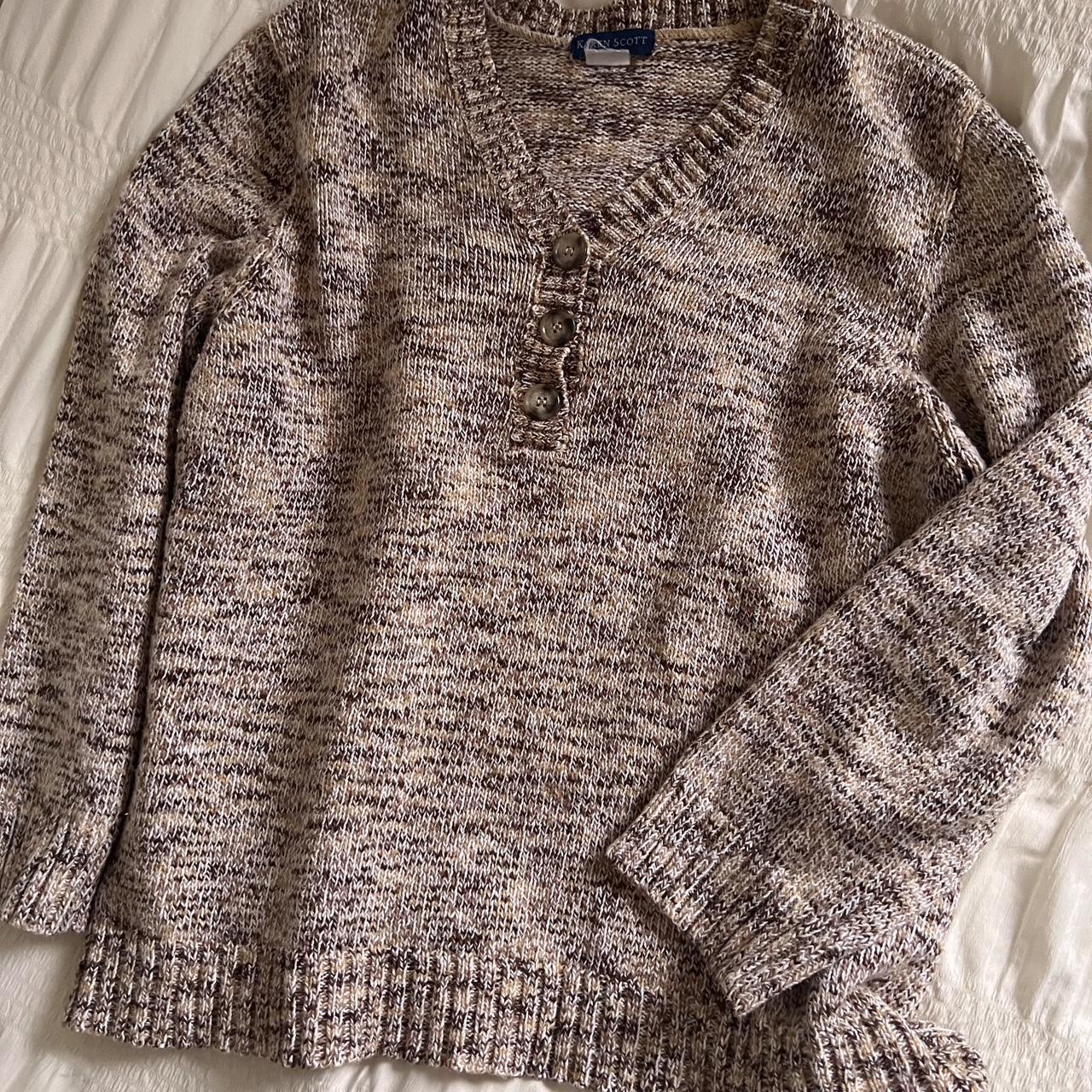 Slouchy cafe brown knit (L)