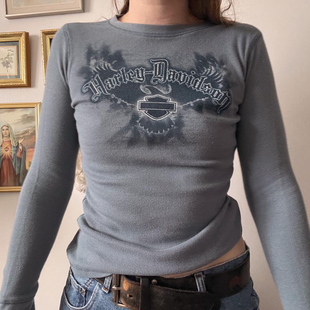 Harley Davidson waffle longsleeve (S)