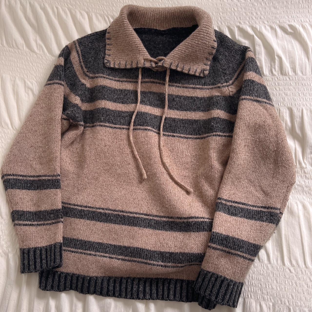 Western striped knit sweater (M)