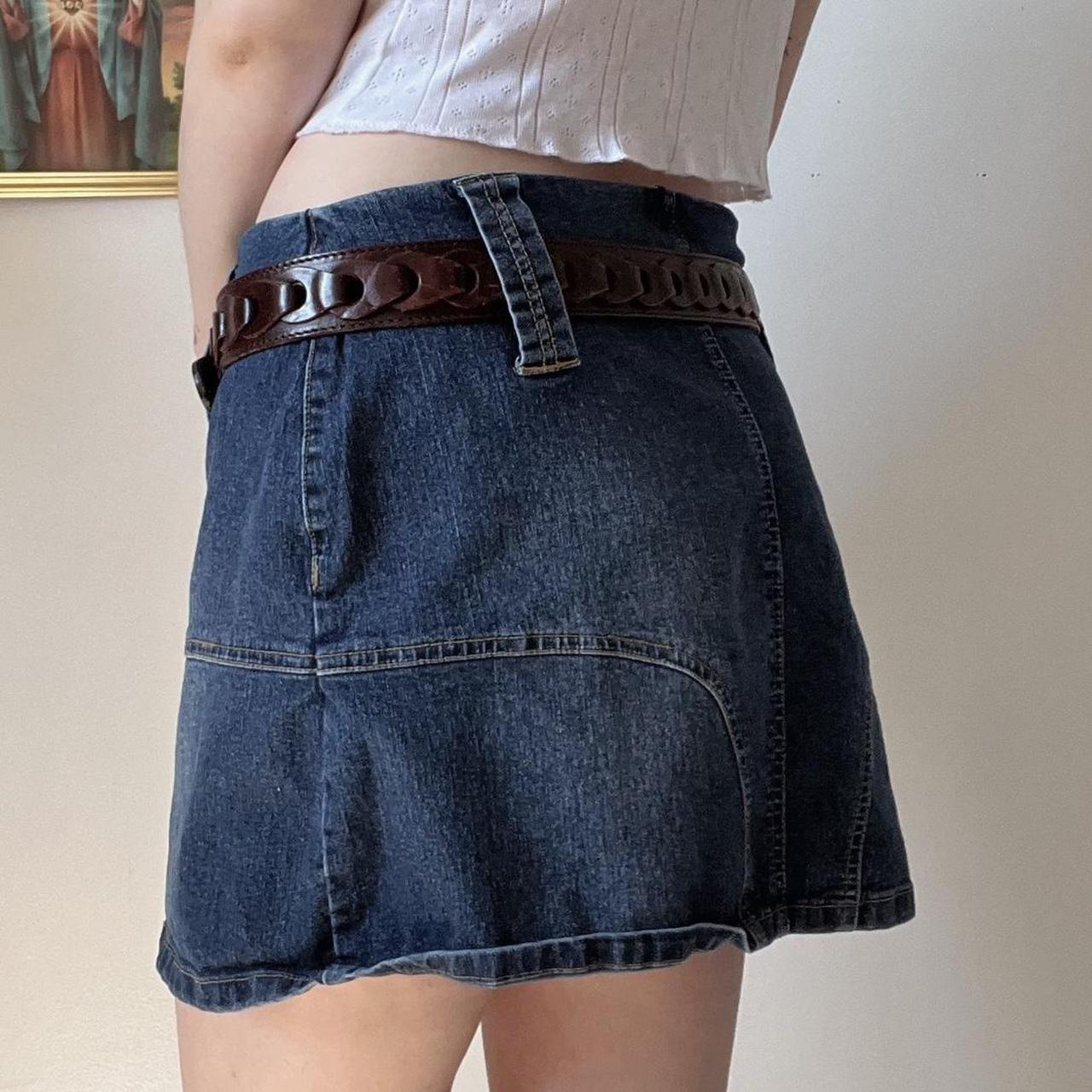 Y2K denim mini skirt (M)