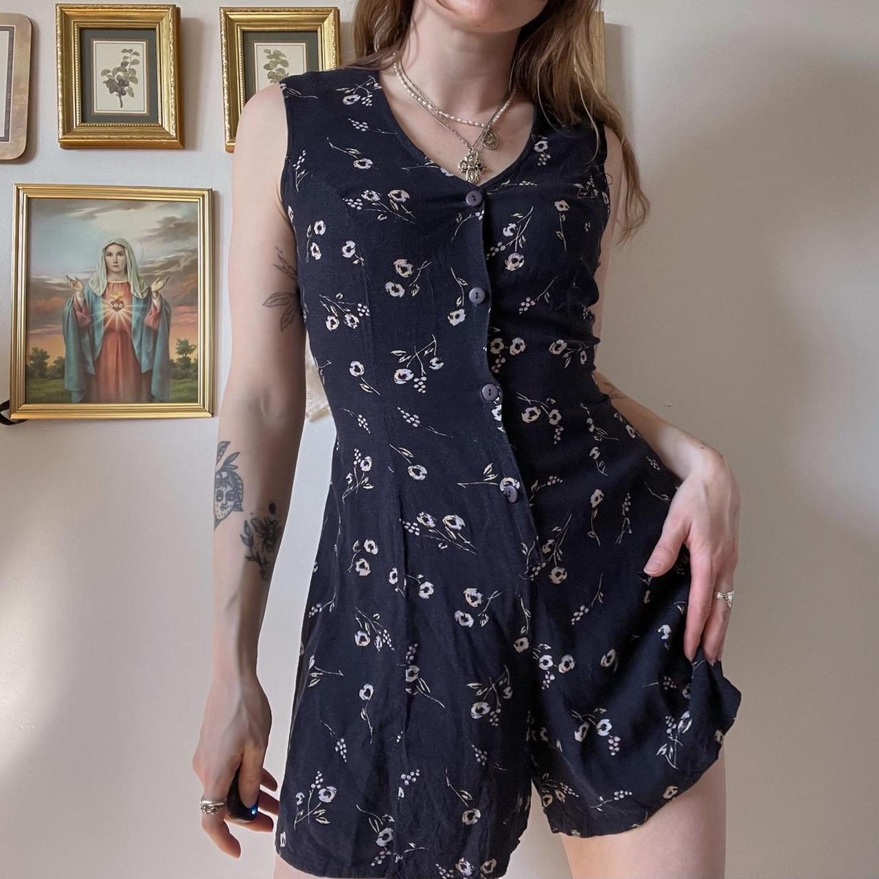 Whimsical floral romper (S)