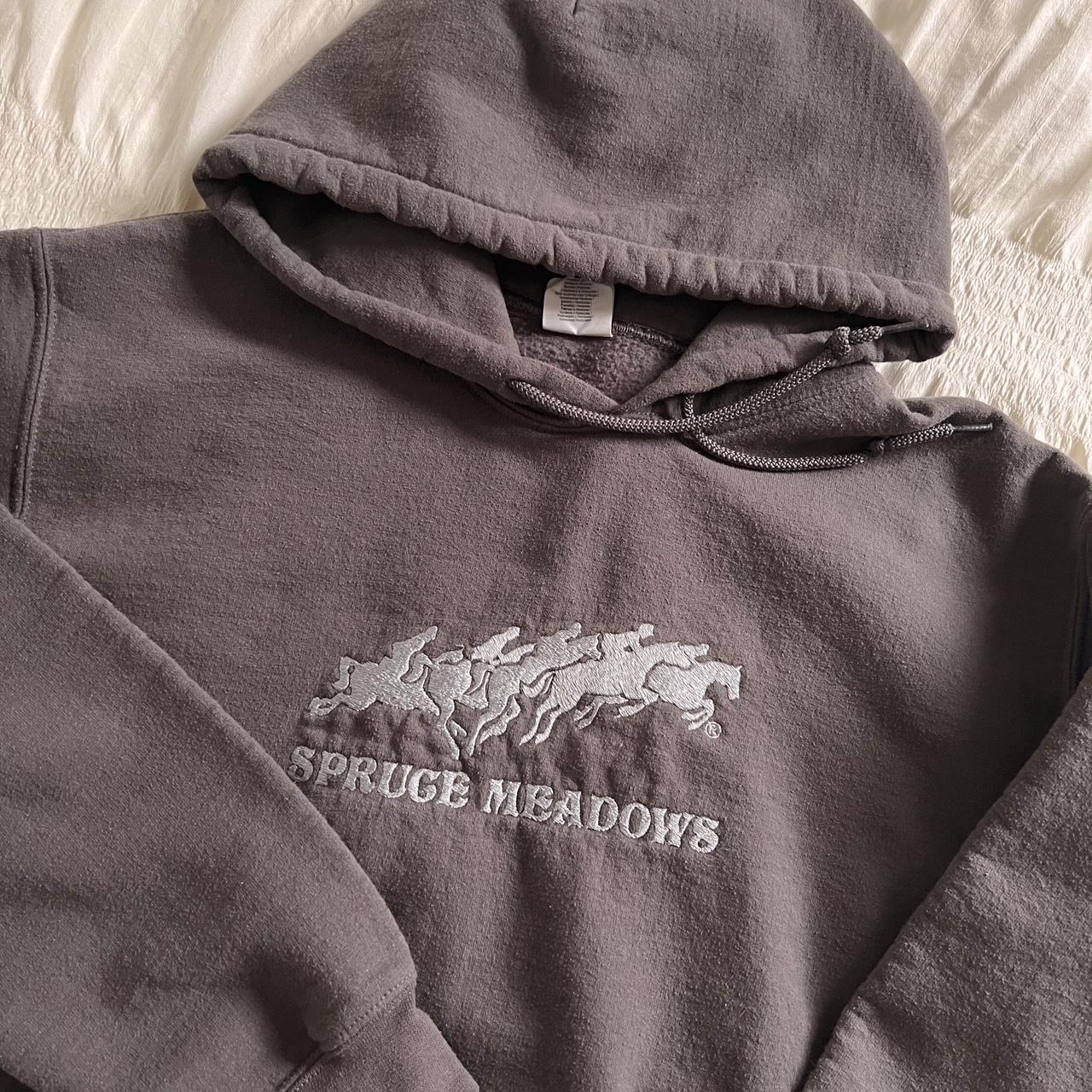 Wild horses embroidered hoodie (S)