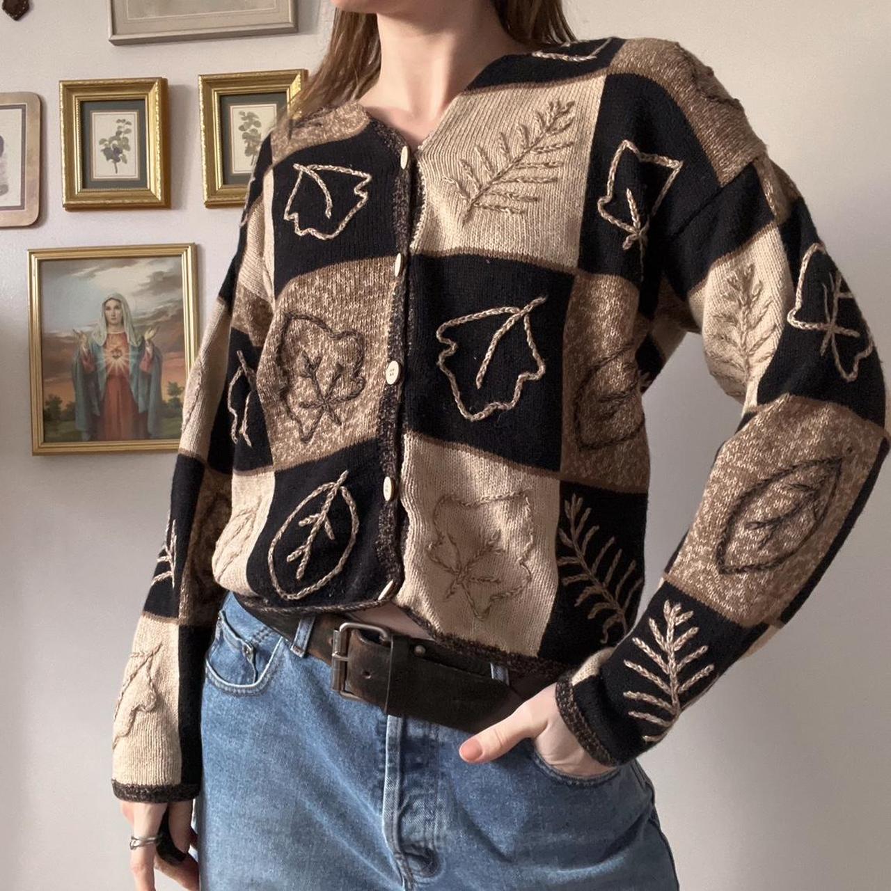 Patchwork naturecore cardigan (S)