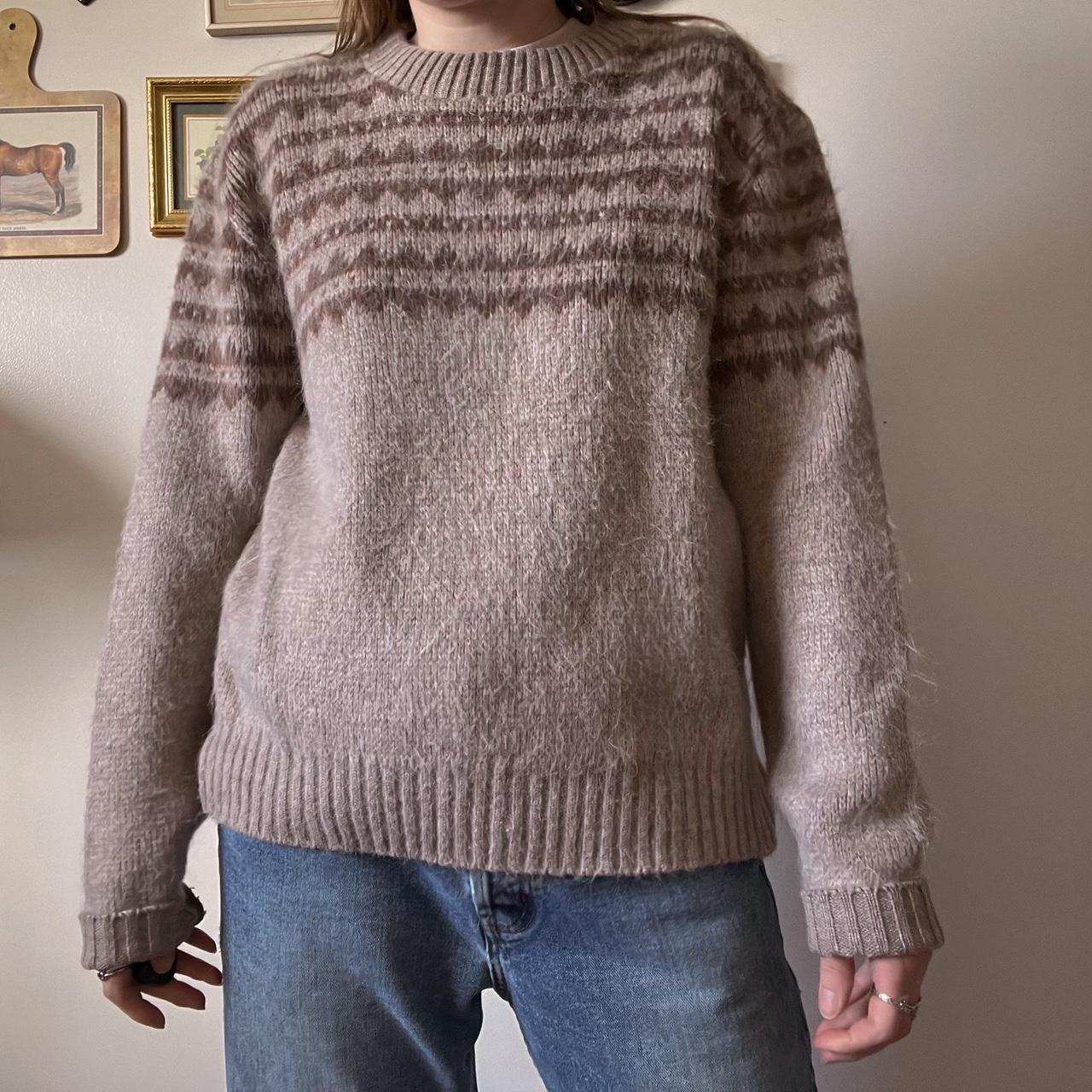 Cozy brown vintage knit (M)