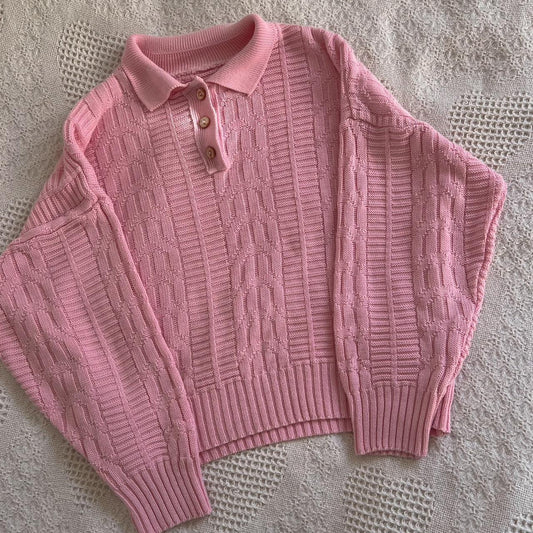 Little pink knit sweater (S)