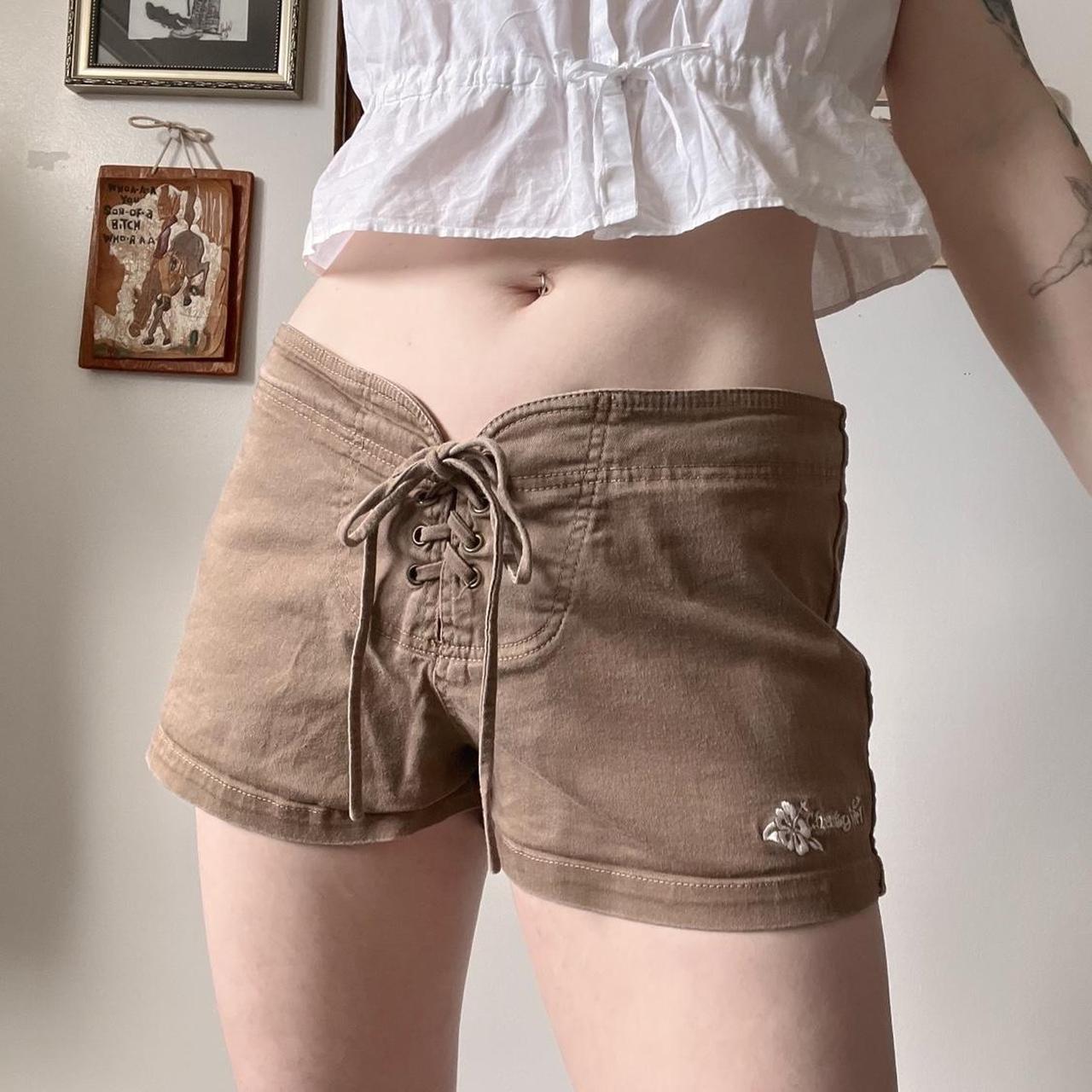 Boho lace up shorts (M)