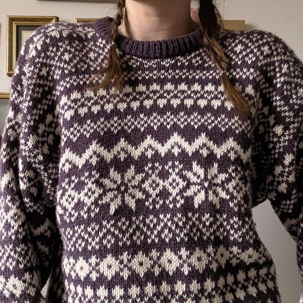 Vintage lavender wool sweater (M)