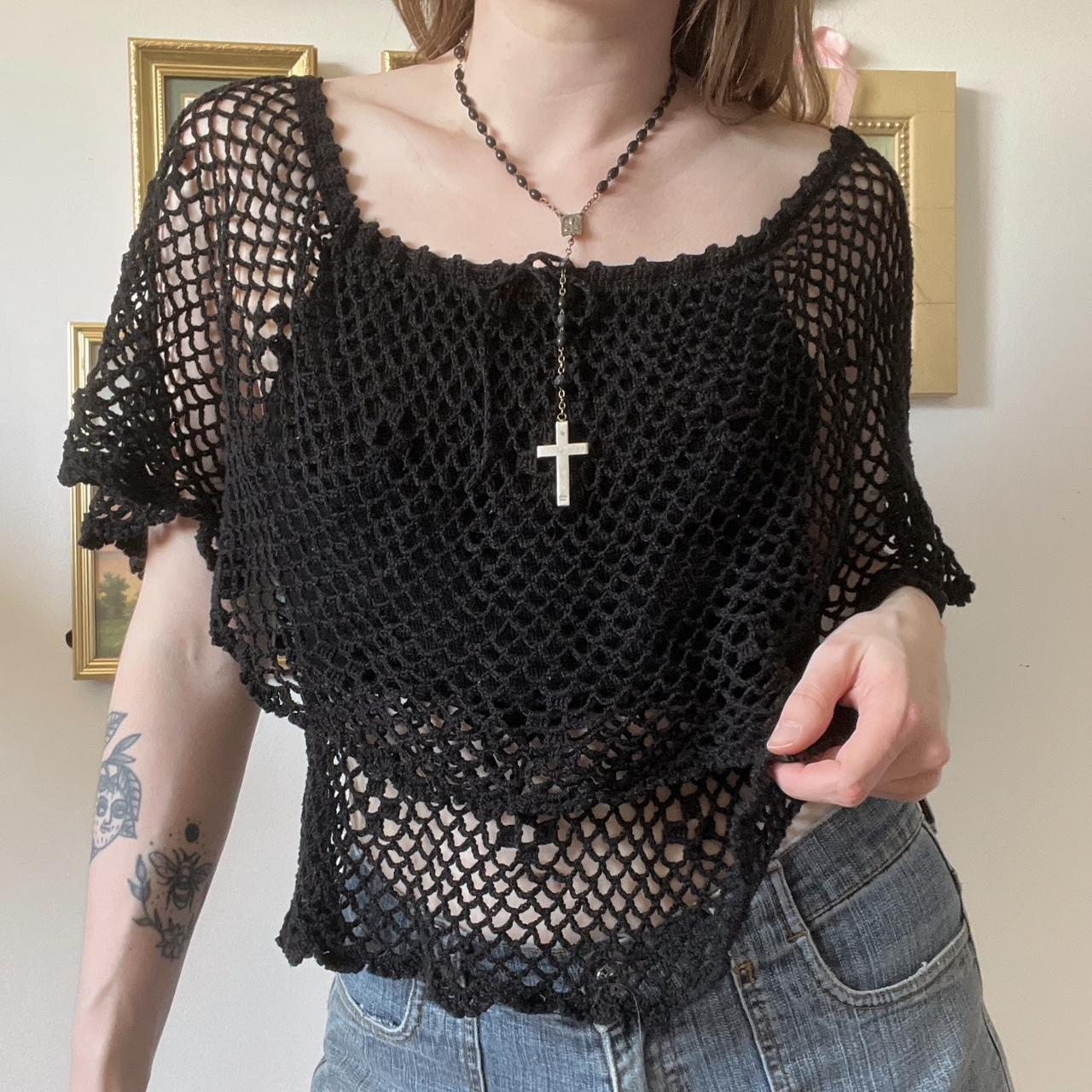 Witchy crochet top (S)