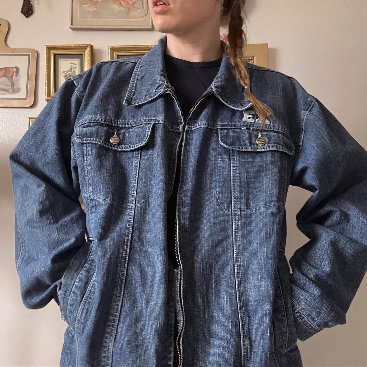 Vintage NY oversized denim jacket (L)