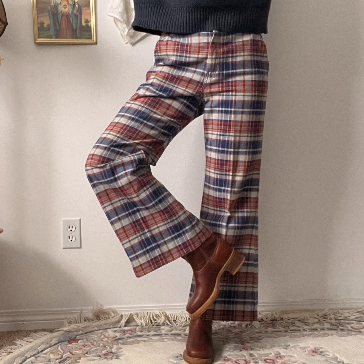 70's vintage checkered trousers (31")