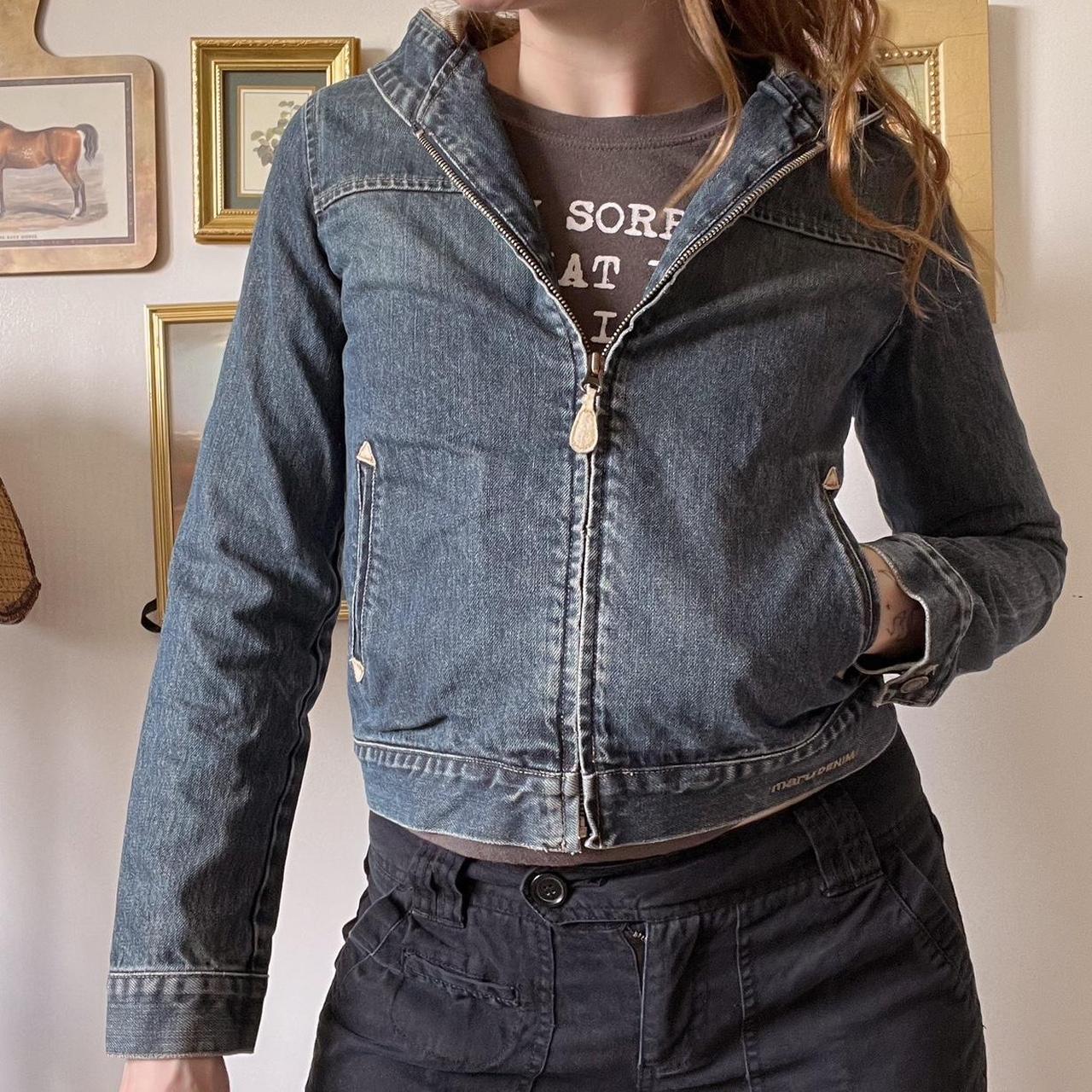 Denim hooded jacket (XS)