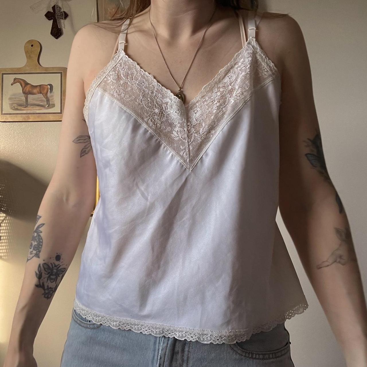 Lace cami slip tank (M)