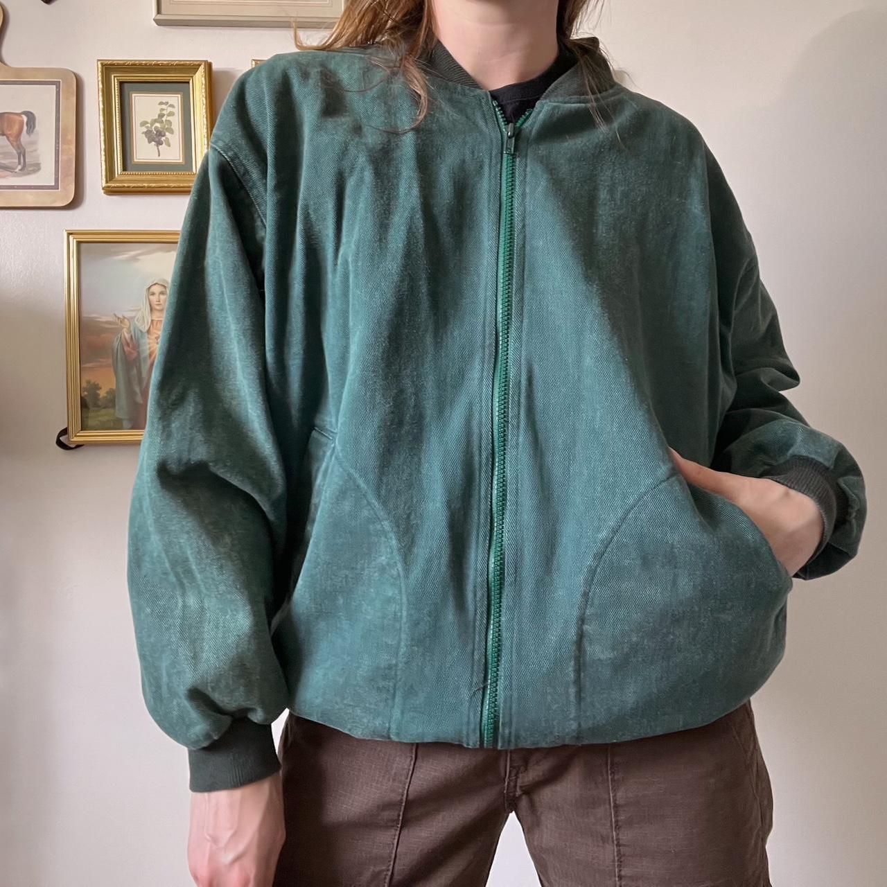 Spruce green bomber jacket (M)