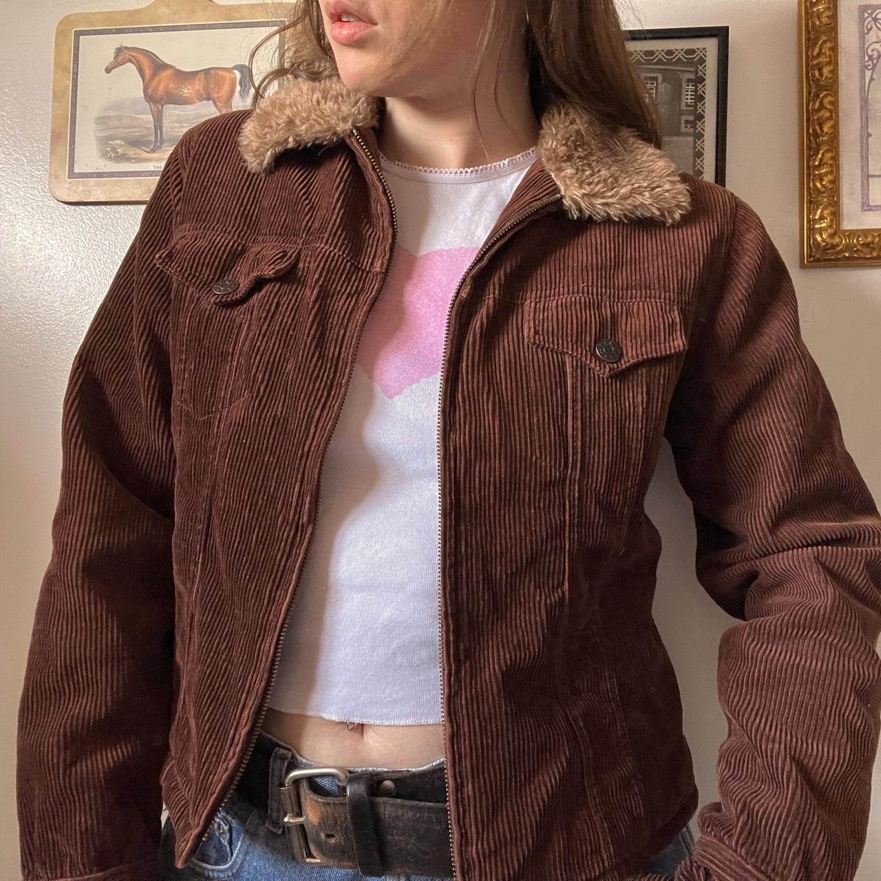 Brown corduroy jacket (S)