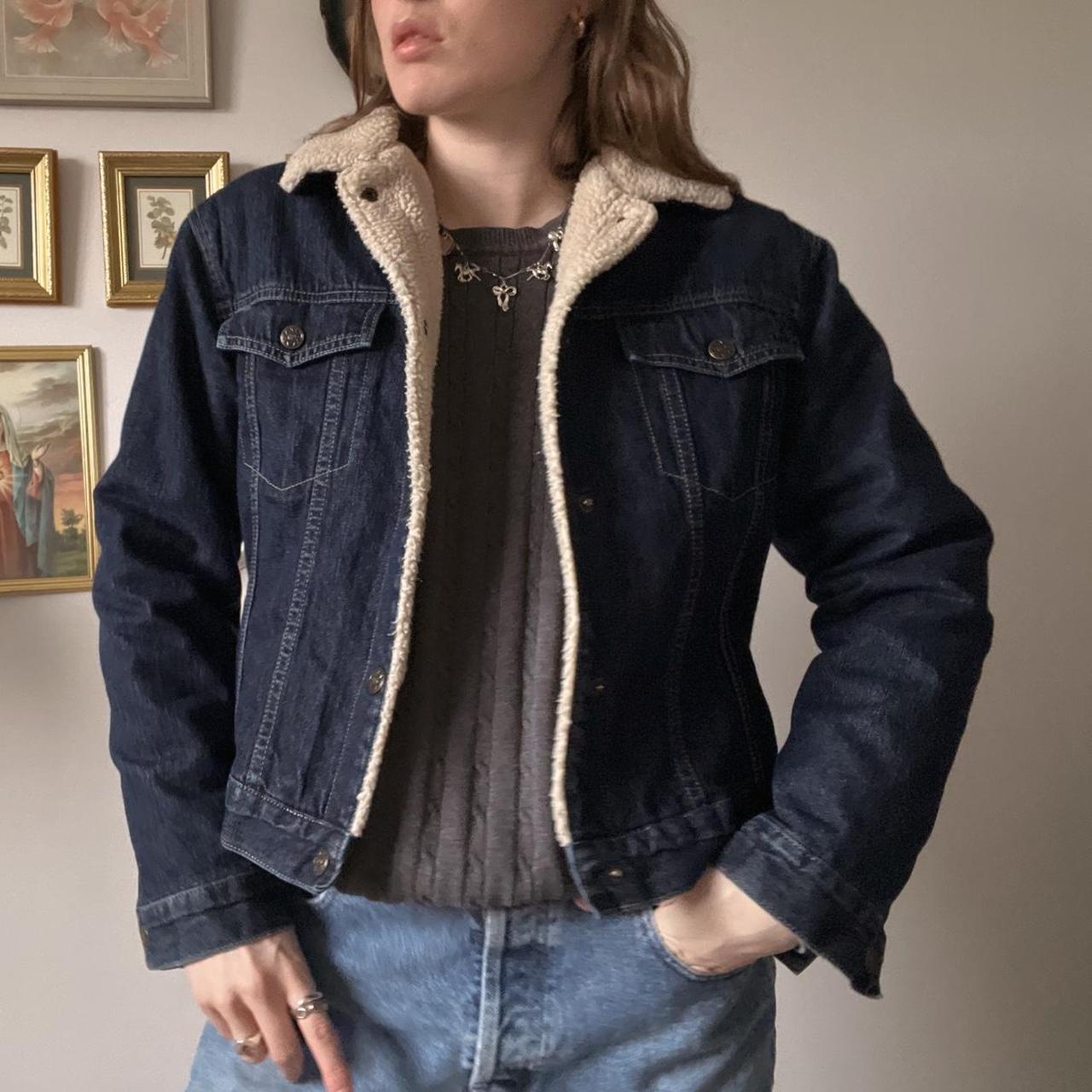 Cozy lined denim jacket (S)