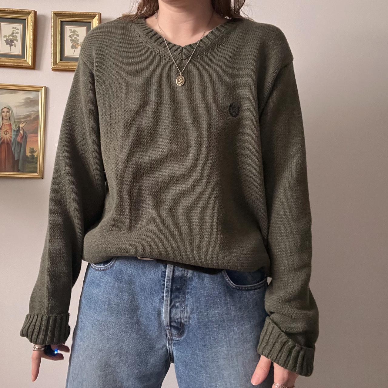 Pine green slouchy knit (L)