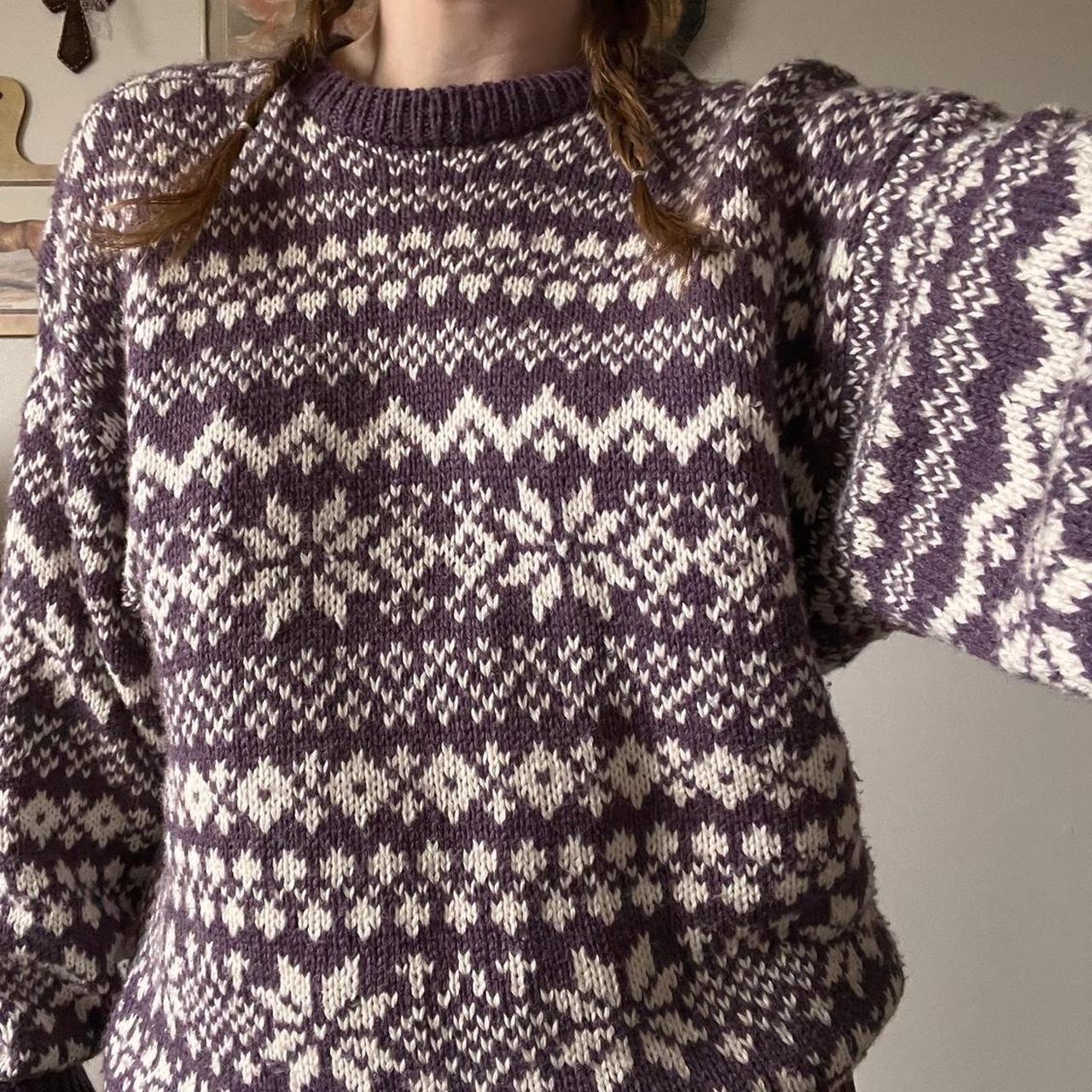 Vintage lavender wool sweater (M)