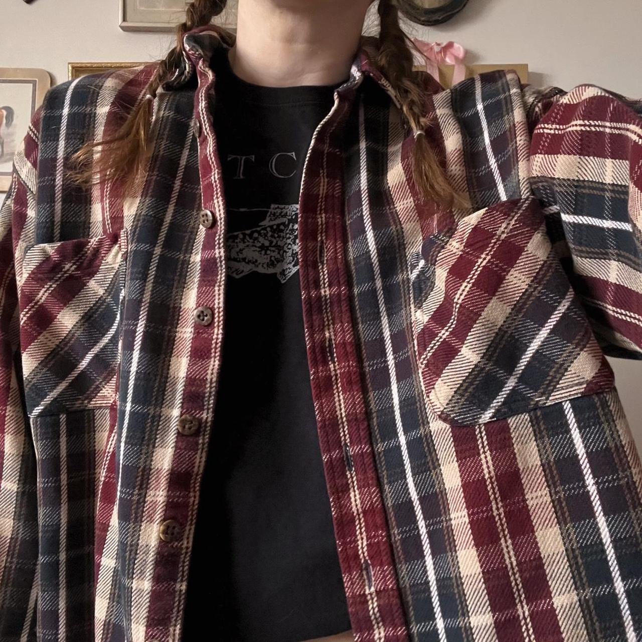 Vintage grunge cabincore flannel (L)