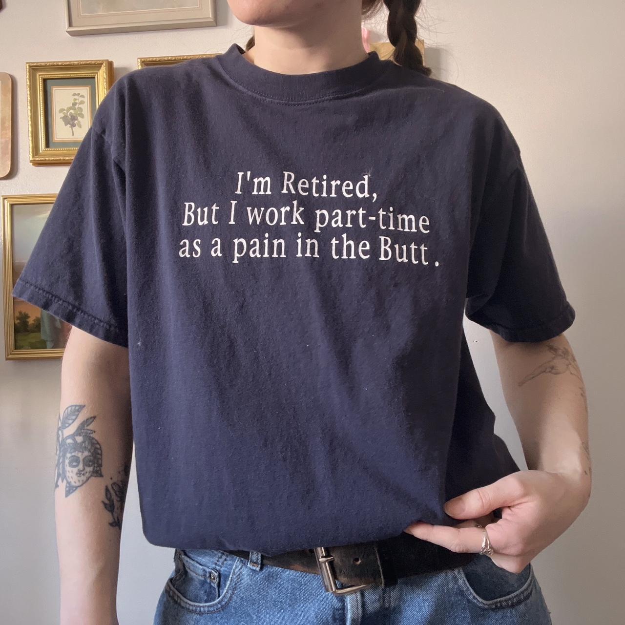 90s slouchy ironic tee (L)