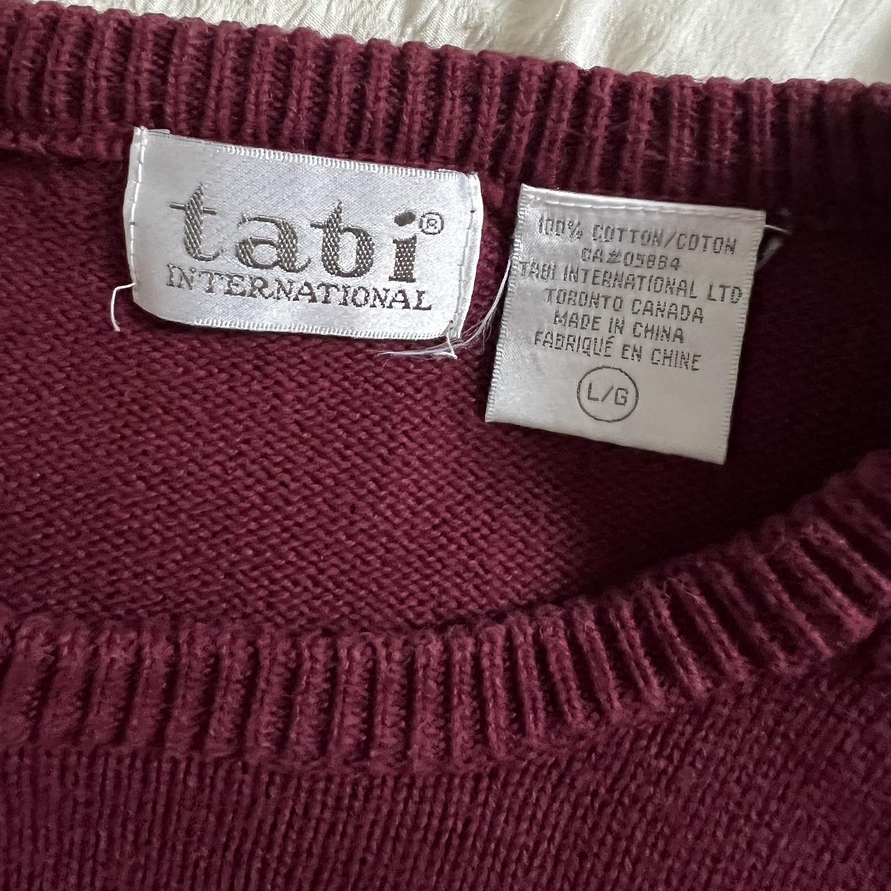 90's burgundy sweater (M)