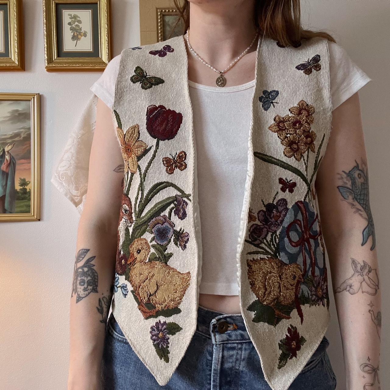 Woodland tapestry vest (S-L)