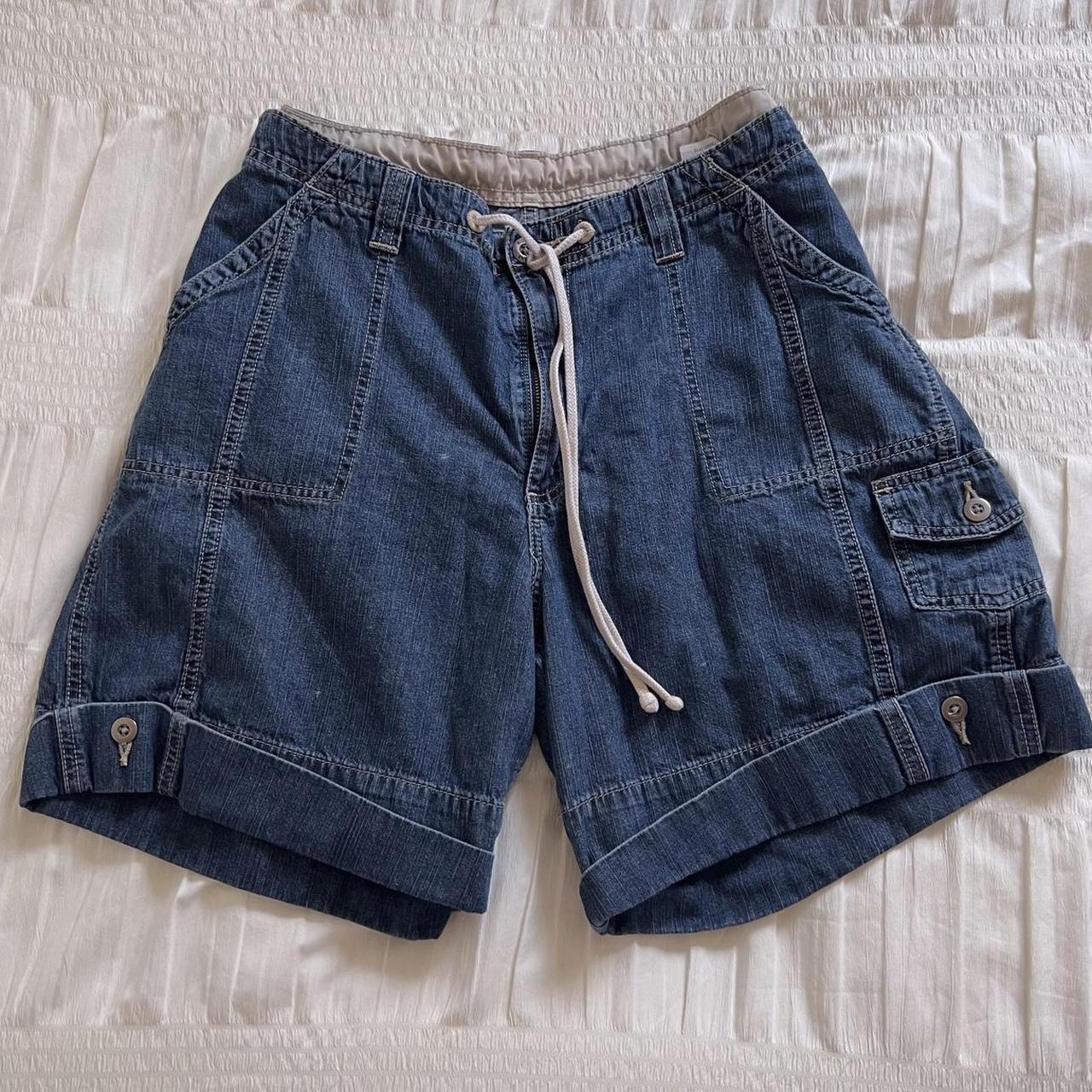 Baggy denim cargo shorts (XL)