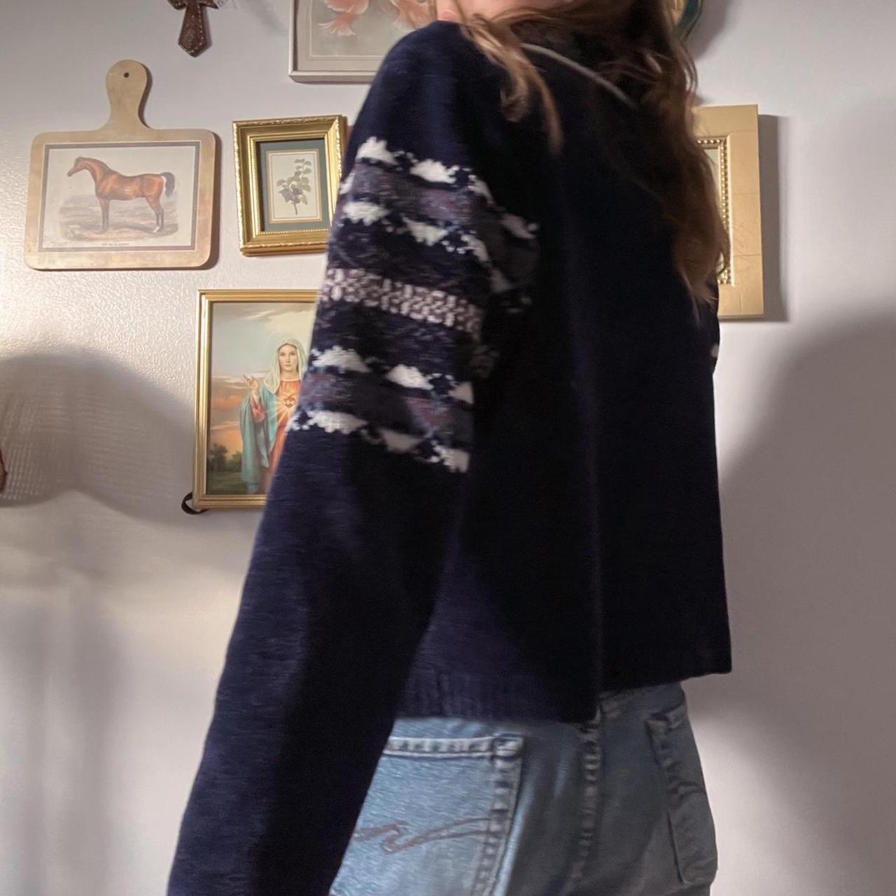 Vintage navy winter knit (S)