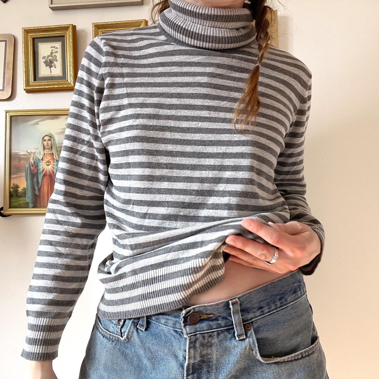 Grey moon stripe knit (L)