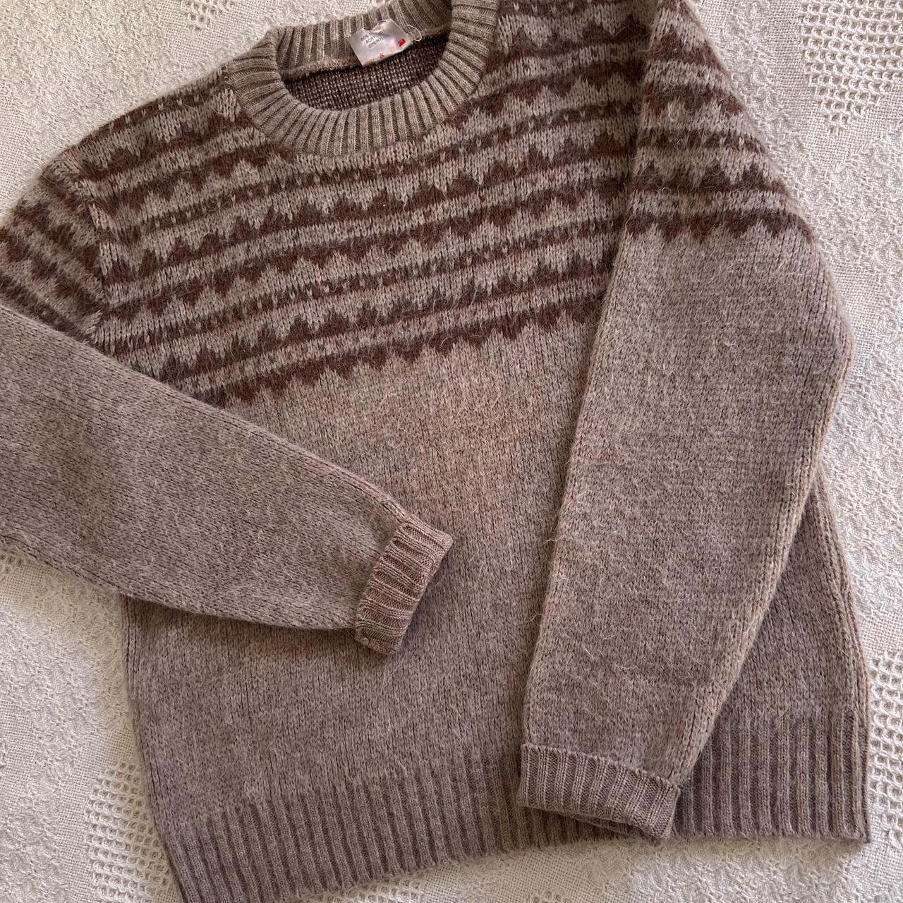 Cozy brown vintage knit (M)