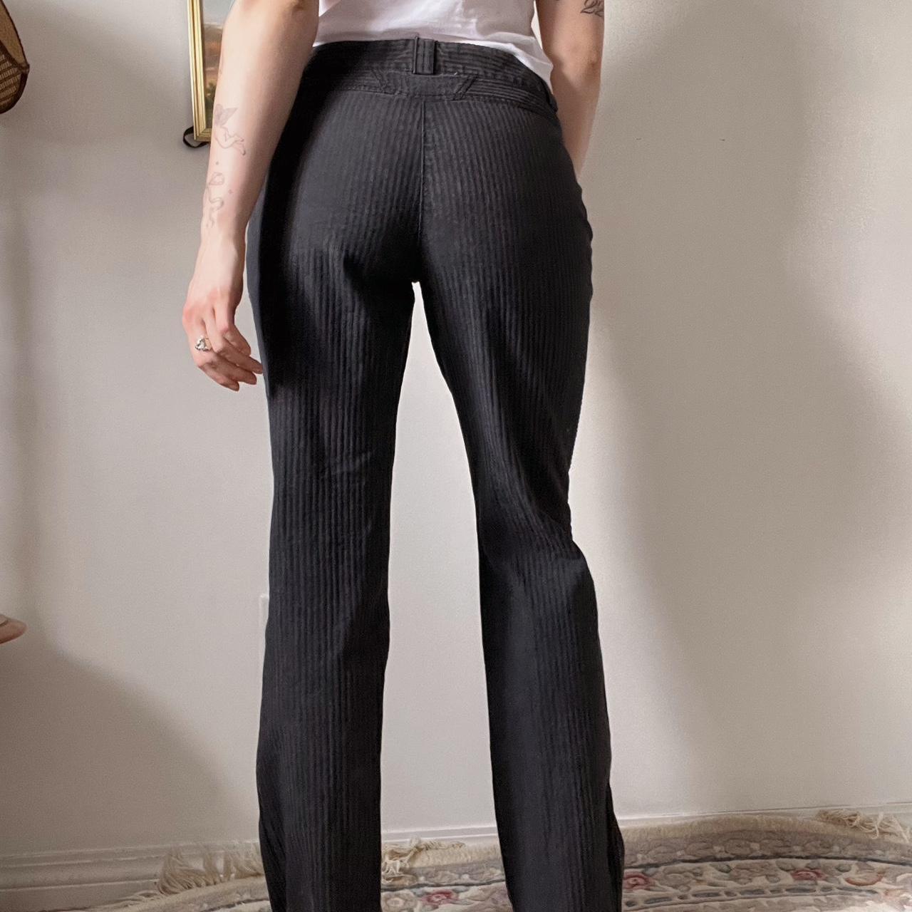 Pinstripe straight leg pants (M)