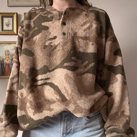 Slouchy camo fleece (XXL)