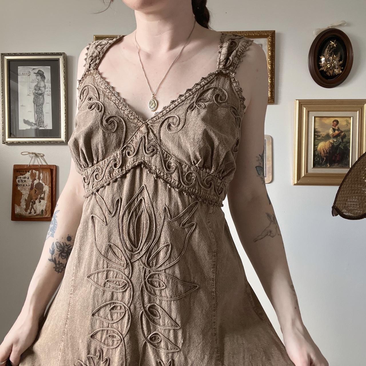 Brown boho fairy dress (M/L)