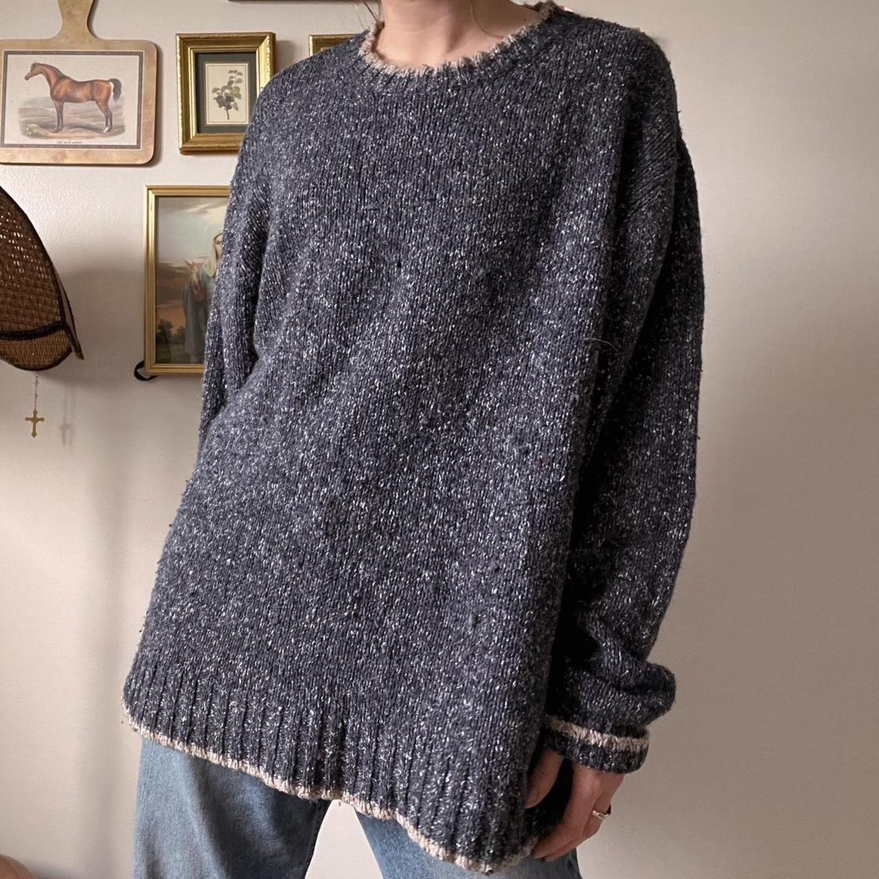 Speckled slouchy cabincore sweater (L)