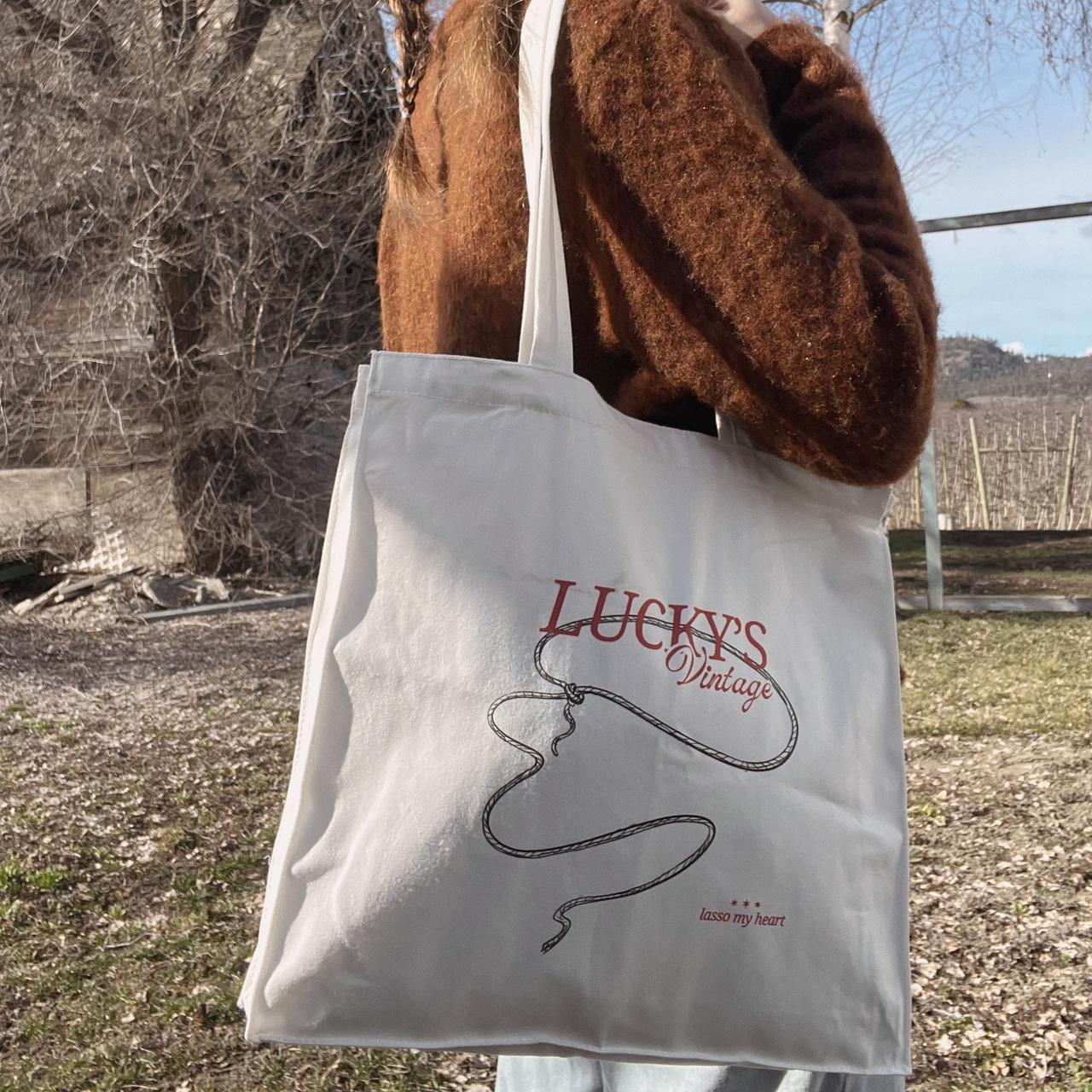 Lucky's lasso tote bag