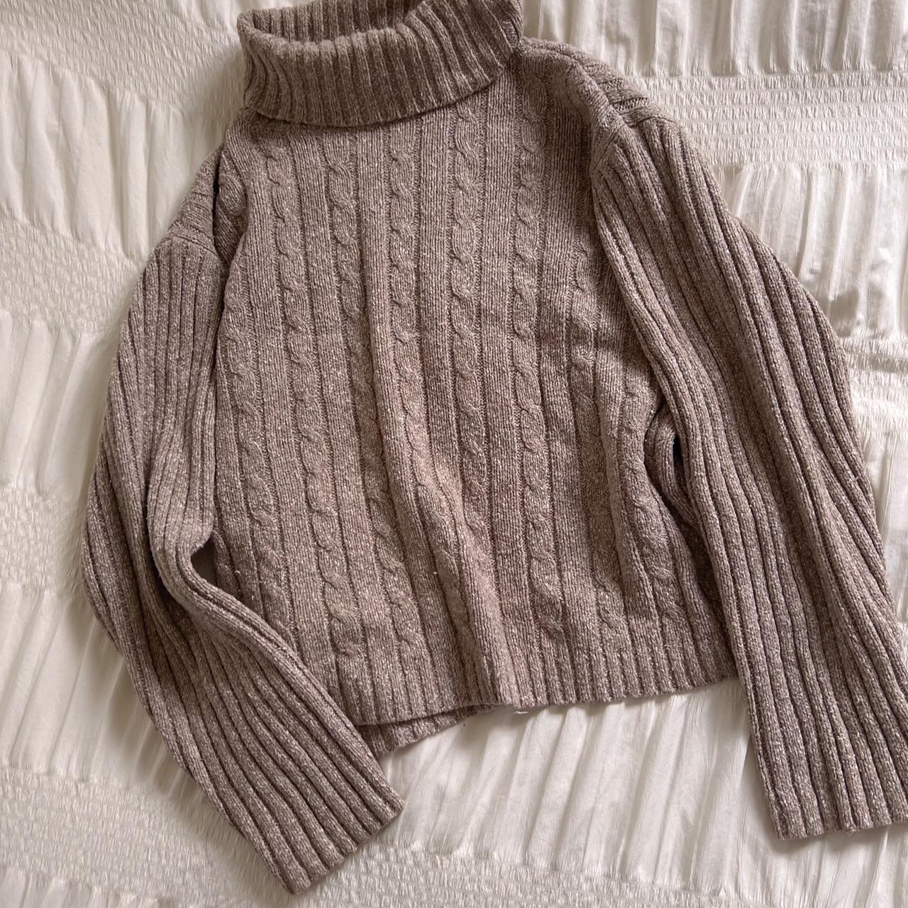 Oat ribbed knit sweater (L)