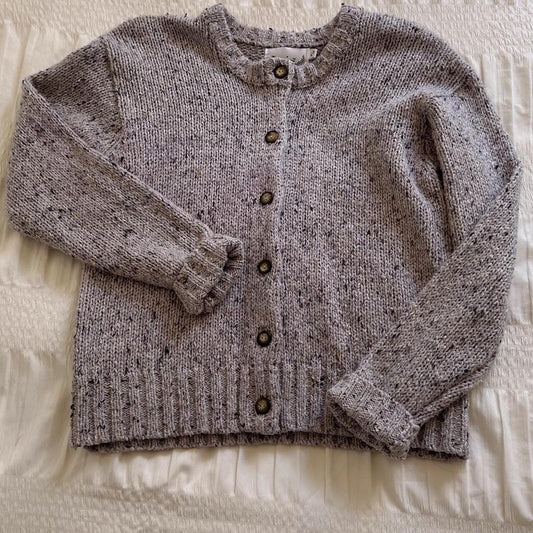 Speckled knit cardigan (S)