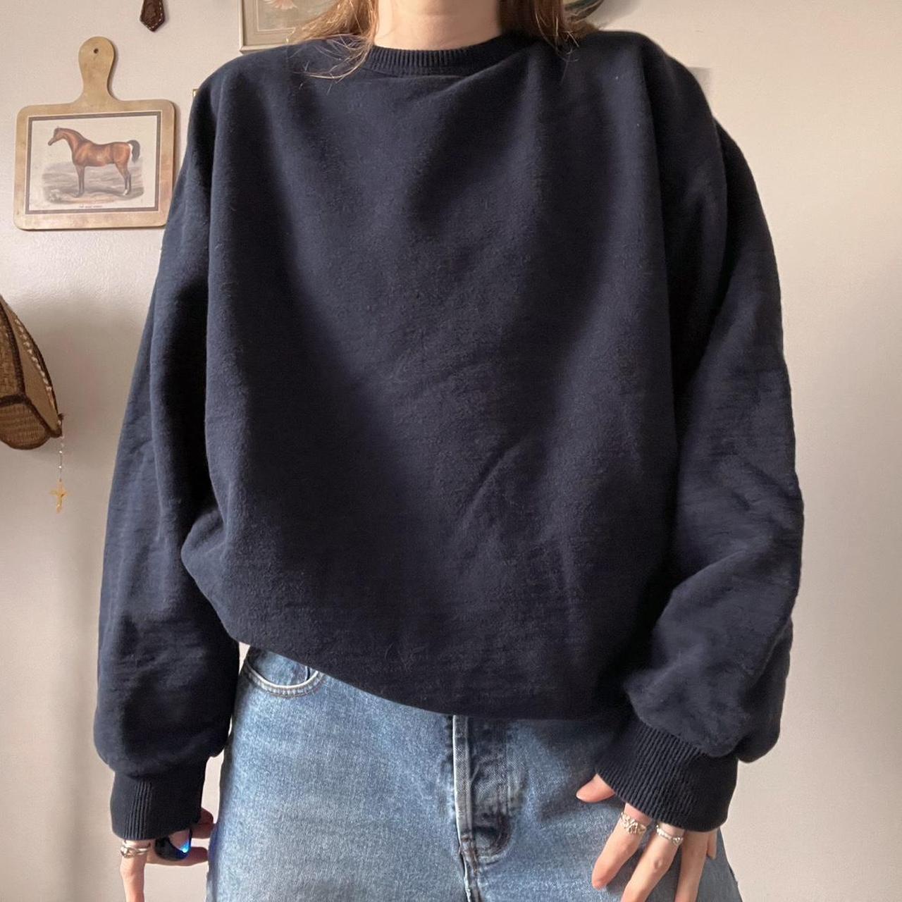 Oversized navy 90s sweatshirt (L)