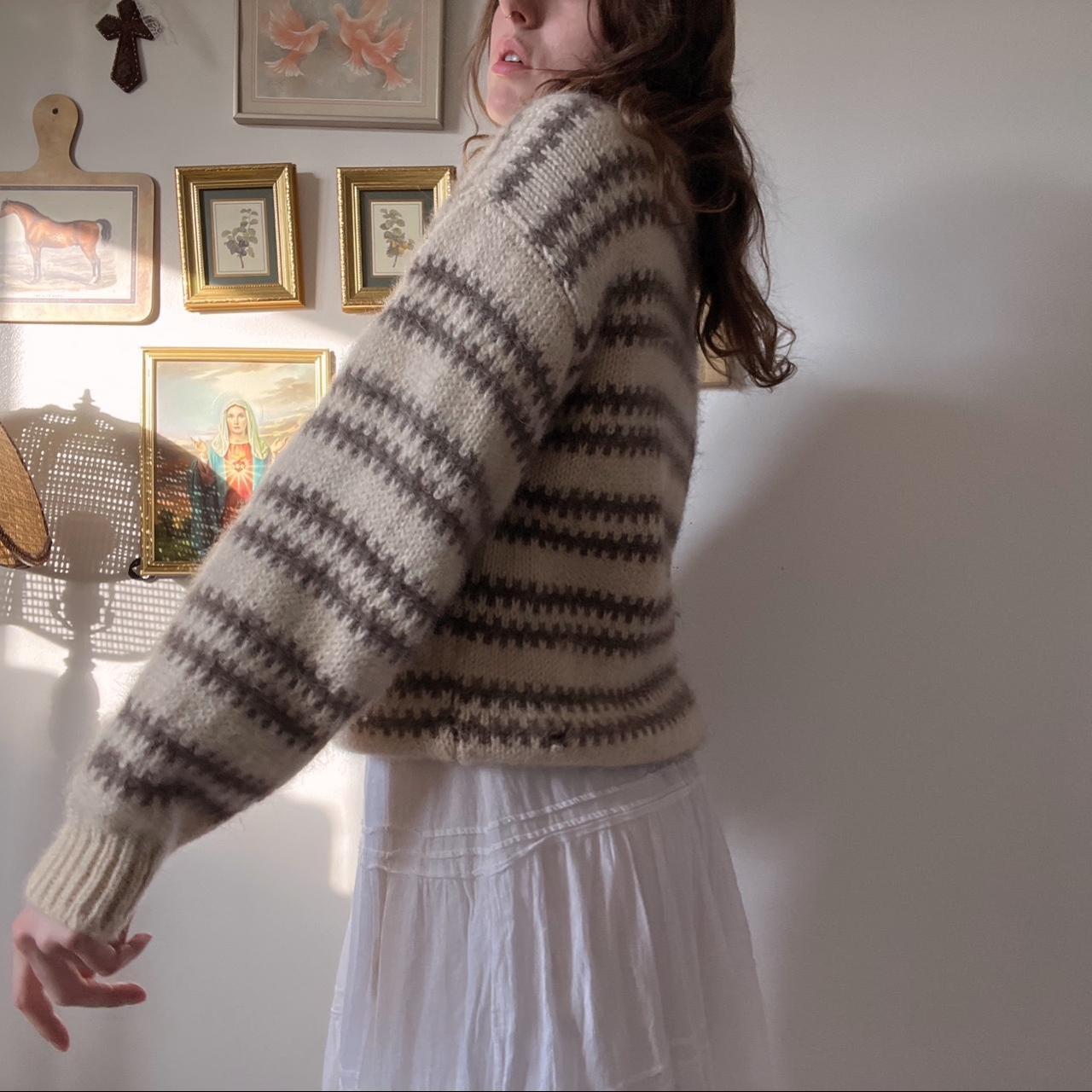 Chunky wool knit sweater (M)