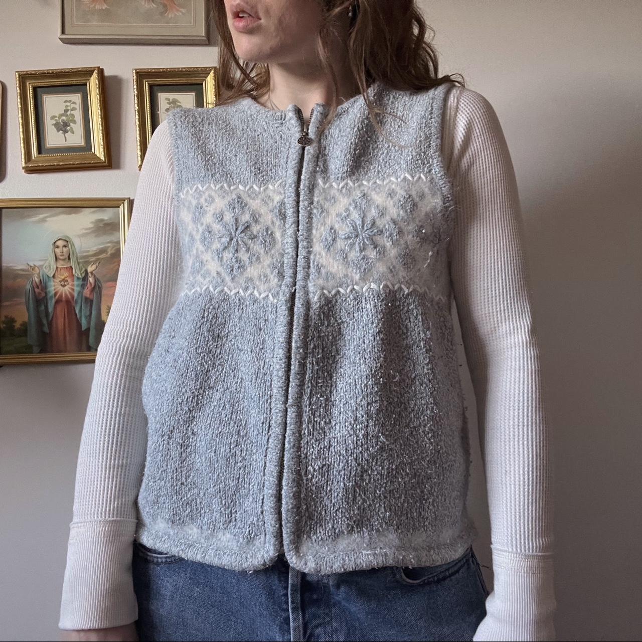 Vintage winter knit vest (M)