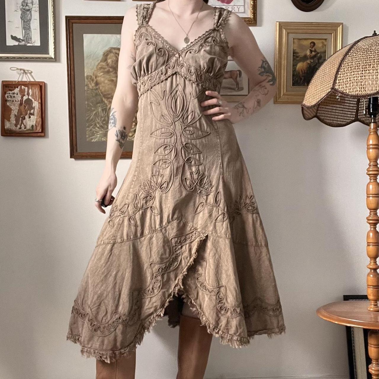 Brown boho fairy dress (M/L)