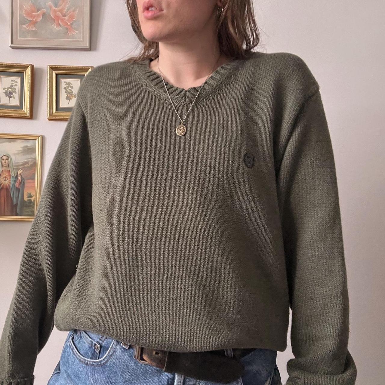 Pine green slouchy knit (L)